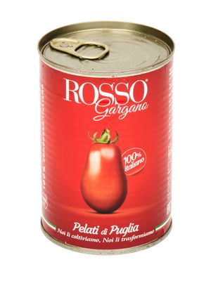 Томаты Rosso Gargano Pelati очищенные целые в собственном соку, 400 г
